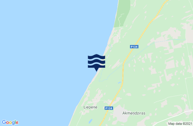 Mappa delle maree di Ventspils Municipality, Latvia