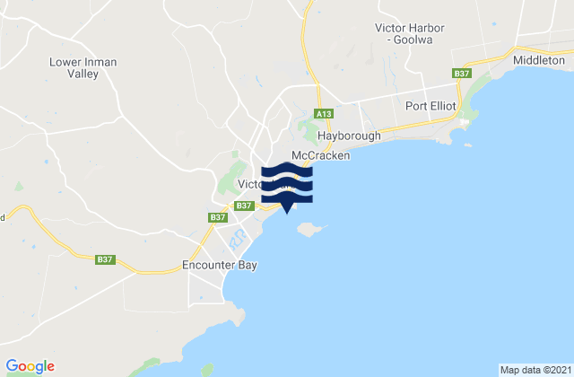 Mappa delle maree di Victor Harbour, Australia