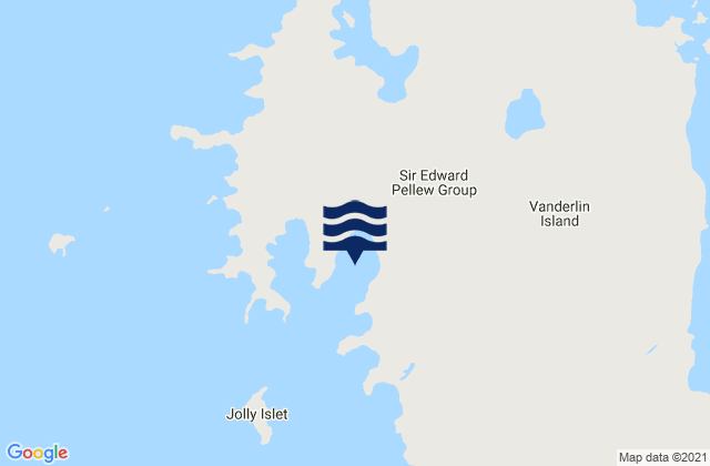 Mappa delle maree di Victoria Bay, Australia