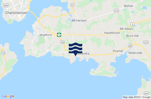 Mappa delle maree di Victoria, Canada