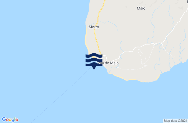 Mappa delle maree di Vila do Maio, Cabo Verde