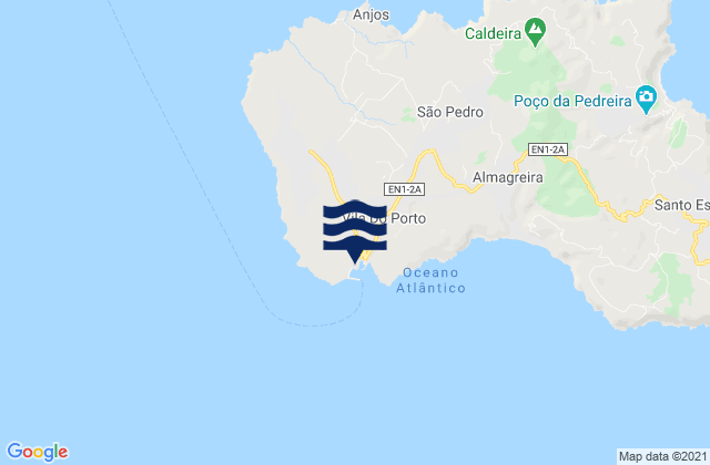 Mappa delle maree di Vila do Porto Island da Santa Maria, Portugal