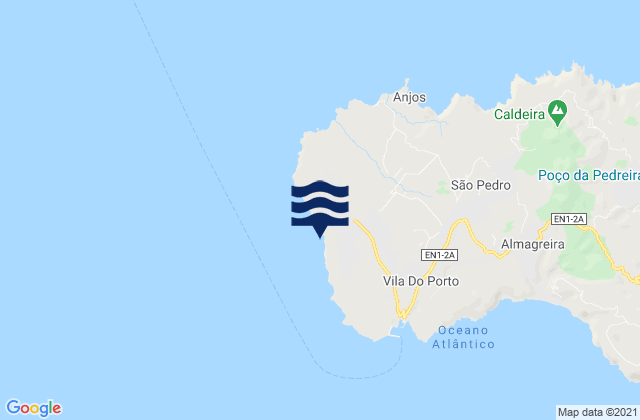 Mappa delle maree di Vila do Porto, Portugal