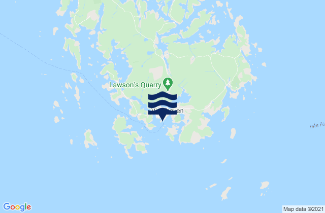 Mappa delle maree di Vinalhaven (Vinalhaven Island), United States