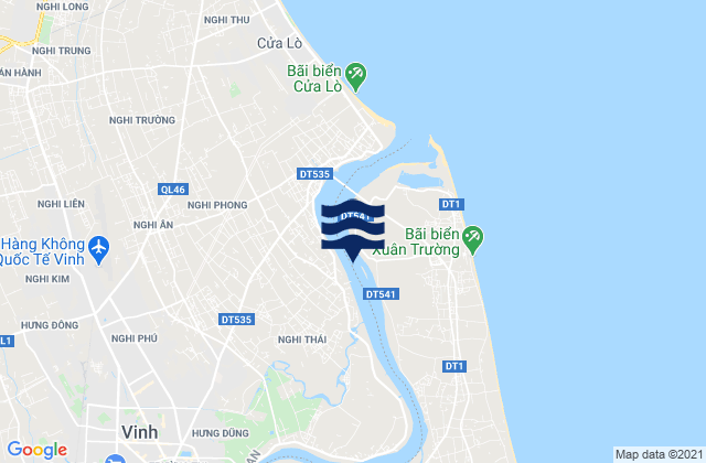 Mappa delle maree di Vinh, Vietnam