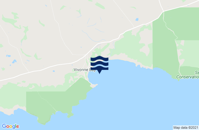 Mappa delle maree di Vivonne Bay, Australia