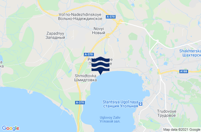 Mappa delle maree di Vol’no-Nadezhdinskoye, Russia