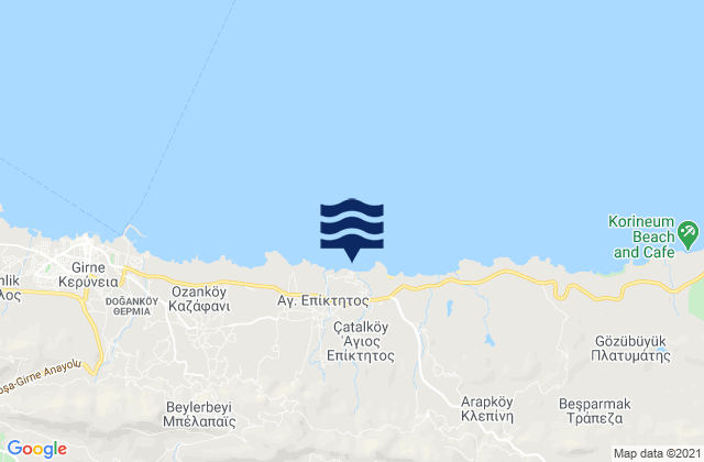 Mappa delle maree di Vounó, Cyprus