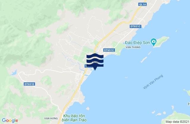 Mappa delle maree di Vạn Giã, Vietnam