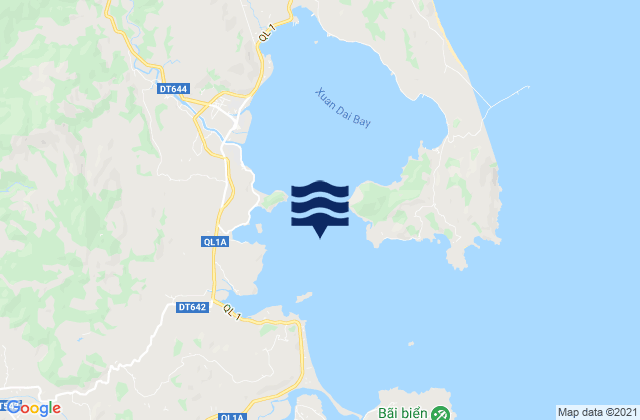 Mappa delle maree di Vụng Xuân Đài, Vietnam