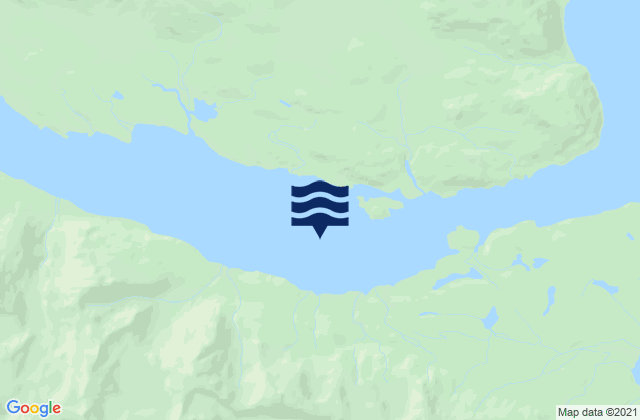 Mappa delle maree di Wachusett Inlet Glacier Bay, United States
