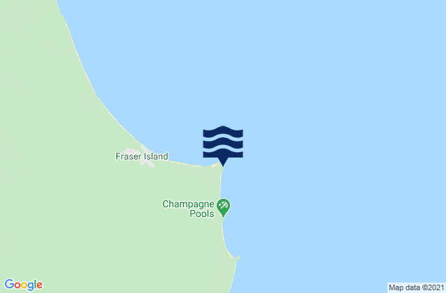 Mappa delle maree di Waddy Point, Australia