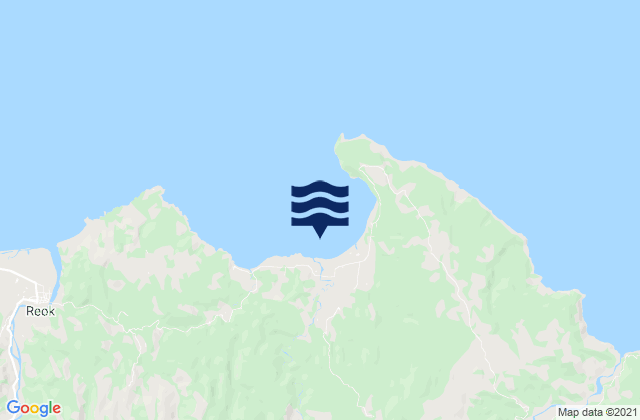Mappa delle maree di Waetuwa, Indonesia