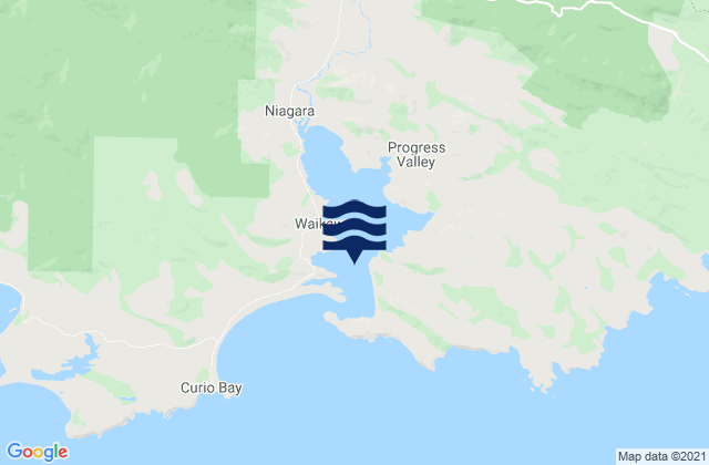 Mappa delle maree di Waikawa Harbour, New Zealand
