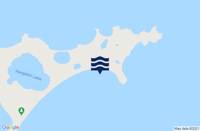Mappa delle maree di Waikeri, New Zealand
