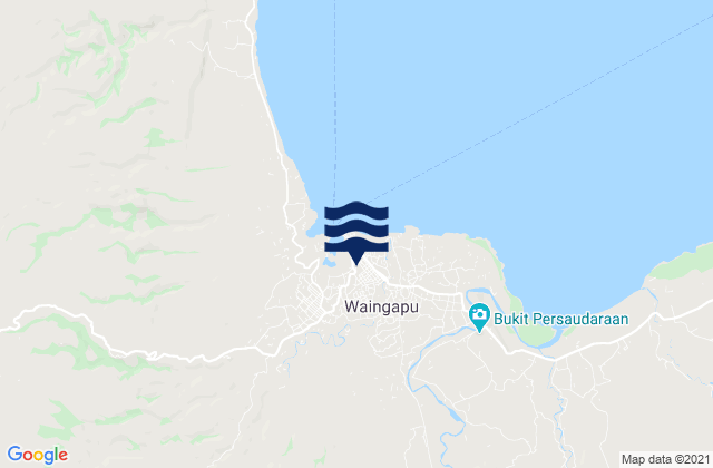 Mappa delle maree di Waingapu, Indonesia
