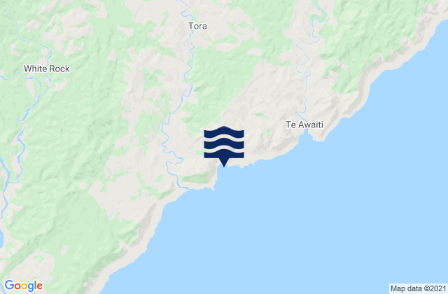 Mappa delle maree di Waipawa, New Zealand