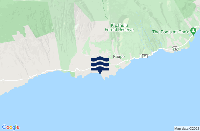 Mappa delle maree di Waipu, United States