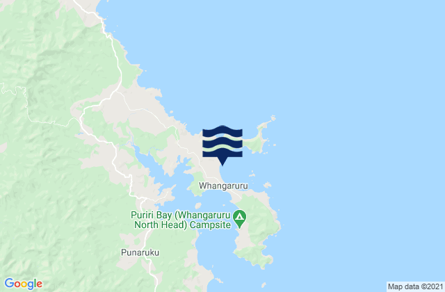 Mappa delle maree di Waitapu Rock, New Zealand
