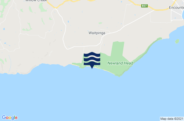 Mappa delle maree di Waitpinga Beach, Australia