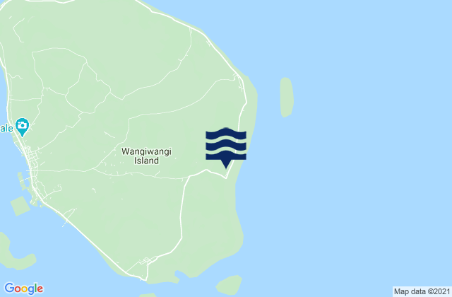Mappa delle maree di Wakatobi Regency, Indonesia