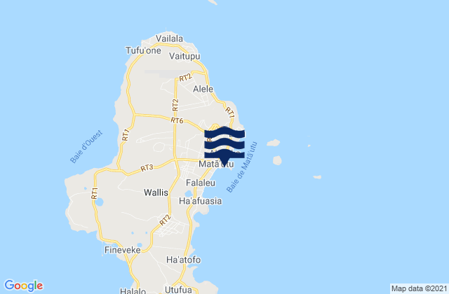Mappa delle maree di Wallis and Futuna