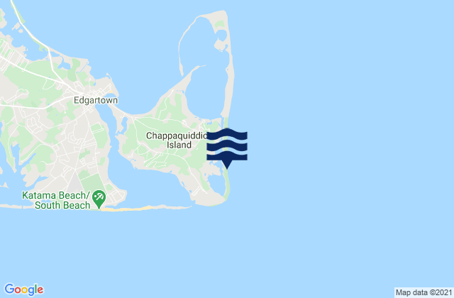 Mappa delle maree di Wasque Point Chappaquiddick Island, United States