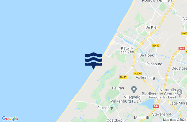 Mappa delle maree di Wassenaar, Netherlands