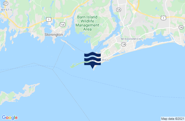 Mappa delle maree di Watch Hill Point, United States