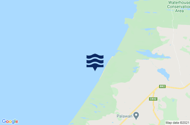 Mappa delle maree di Waterhouse Beach, Australia