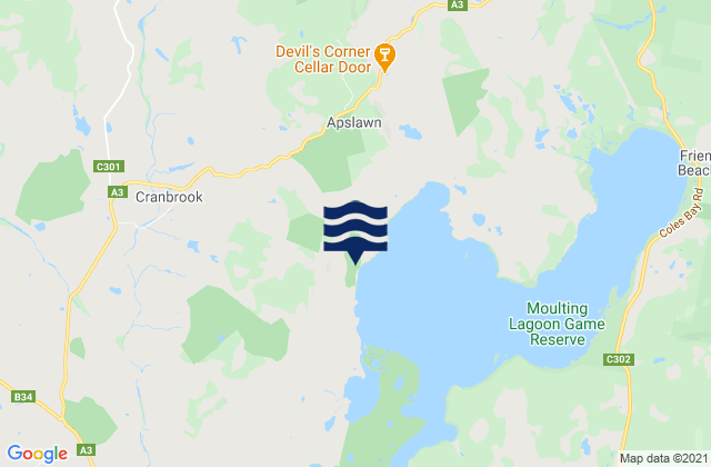 Mappa delle maree di Watsons Bay, Australia