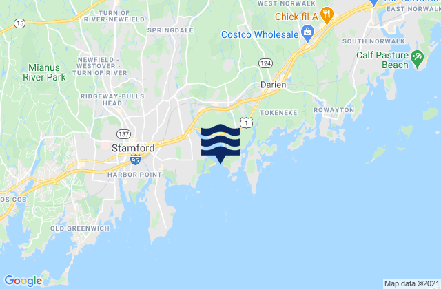 Mappa delle maree di Weed Beach, United States