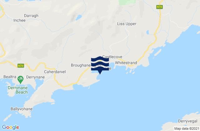 Mappa delle maree di West Cove, Ireland