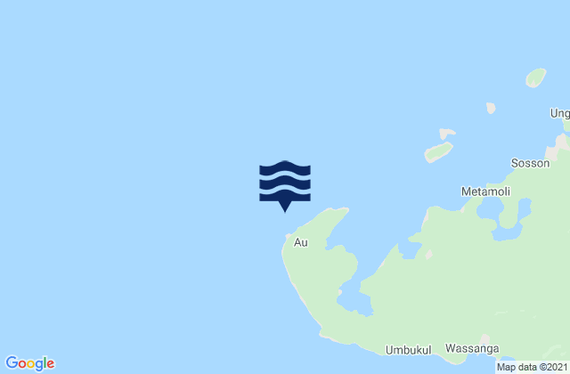Mappa delle maree di West Harbour, Papua New Guinea