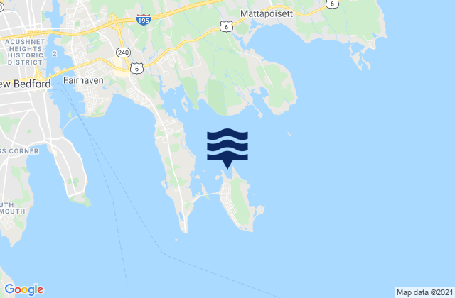 Mappa delle maree di West Island (west side), United States
