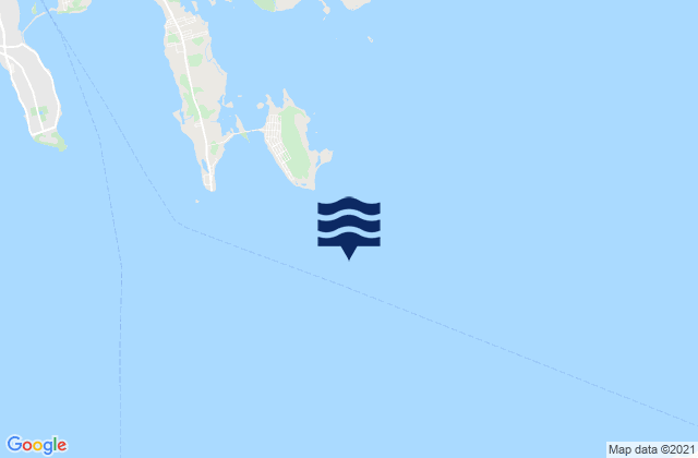 Mappa delle maree di West Island 1 mile Southeast of, United States