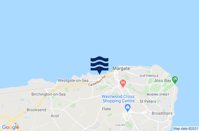 Mappa delle maree di Westbrook Bay, United Kingdom