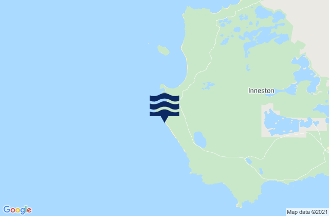 Mappa delle maree di Westcape Beach, Australia