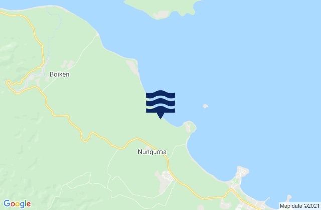 Mappa delle maree di Wewak, Papua New Guinea