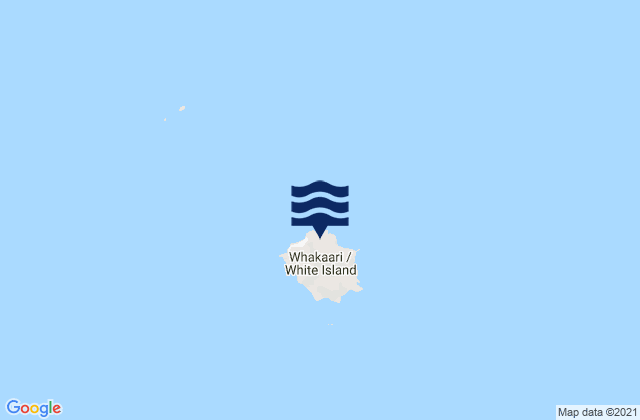 Mappa delle maree di Whakaari/White Island, New Zealand