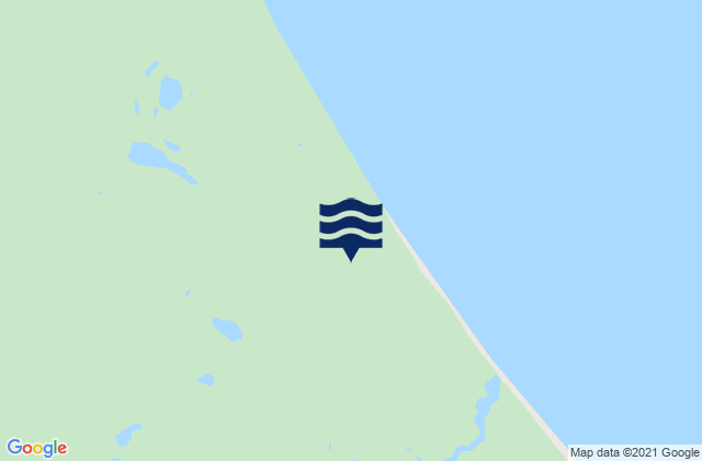 Mappa delle maree di Whale Bay, Canada