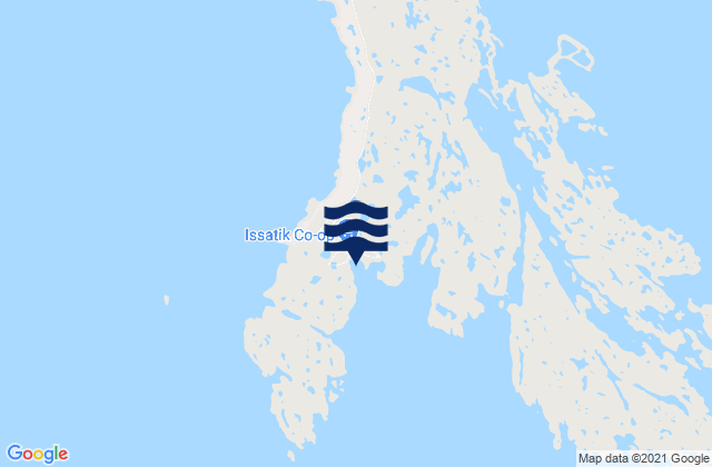 Mappa delle maree di Whale Cove, Canada