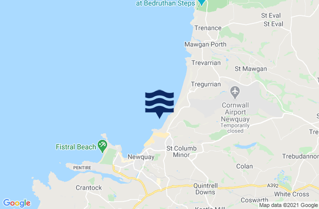 Mappa delle maree di Whipsiderry Beach, United Kingdom