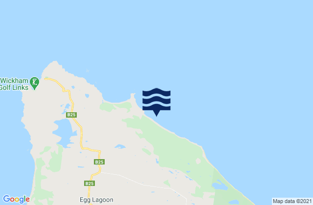 Mappa delle maree di White Beach, Australia
