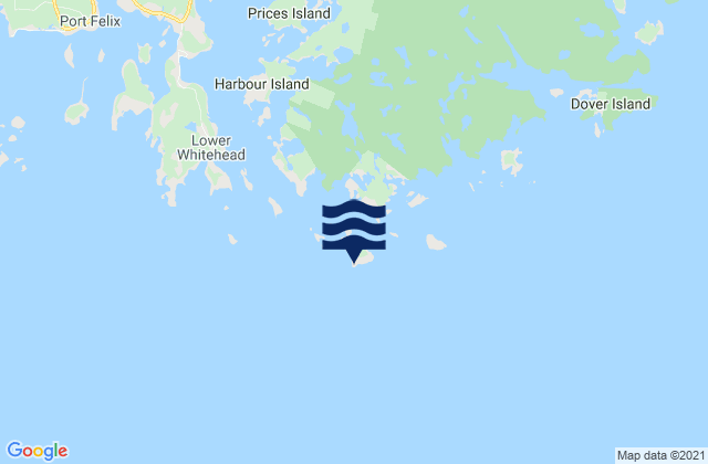 Mappa delle maree di White Head Island Lighthouse, Canada