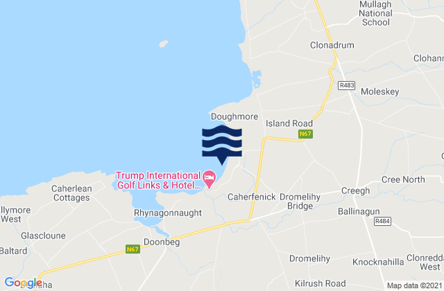 Mappa delle maree di White Strand, Ireland