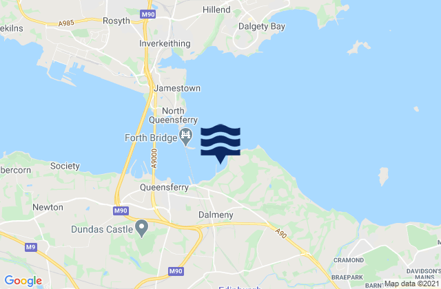 Mappa delle maree di Whitehouse Bay, United Kingdom