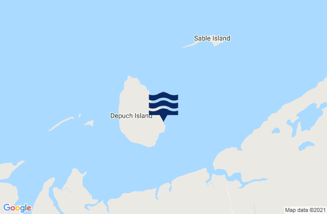 Mappa delle maree di Wickham Beach, Australia