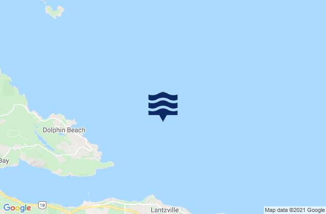 Mappa delle maree di Winchelsea Islands, Canada
