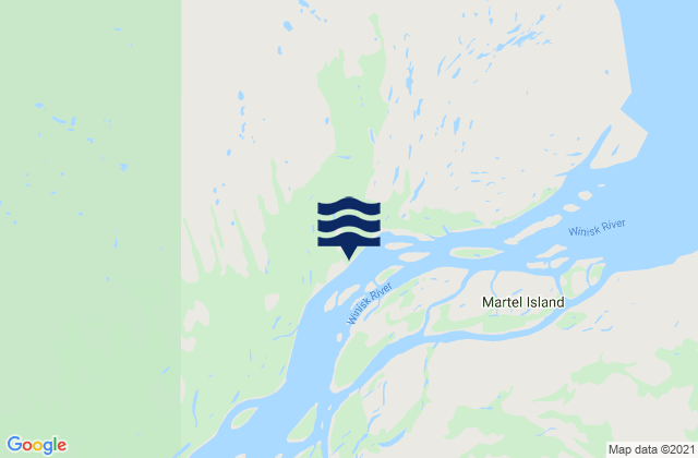 Mappa delle maree di Winisk, Canada